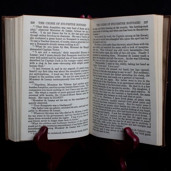 Thaïs & The Crime Of Sylvestre Bonnard By Anatole France | 1932 Leatherbound - Picture 6 of 8